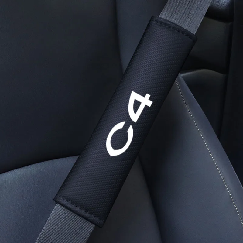 Car seat belt shoulder pad seat belt fashion anti-scrag car supplies For Citroen C4 Auto Accessories Car Shoulder Protector Pad