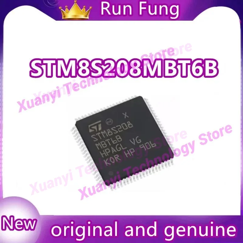 IC MCU 칩 LQFP-80 재고 100%, STM8S208MBT6B, STM8S208MBT6, STM8S208MB, STM8S208M, STM8S, STM8, STM, 5 개