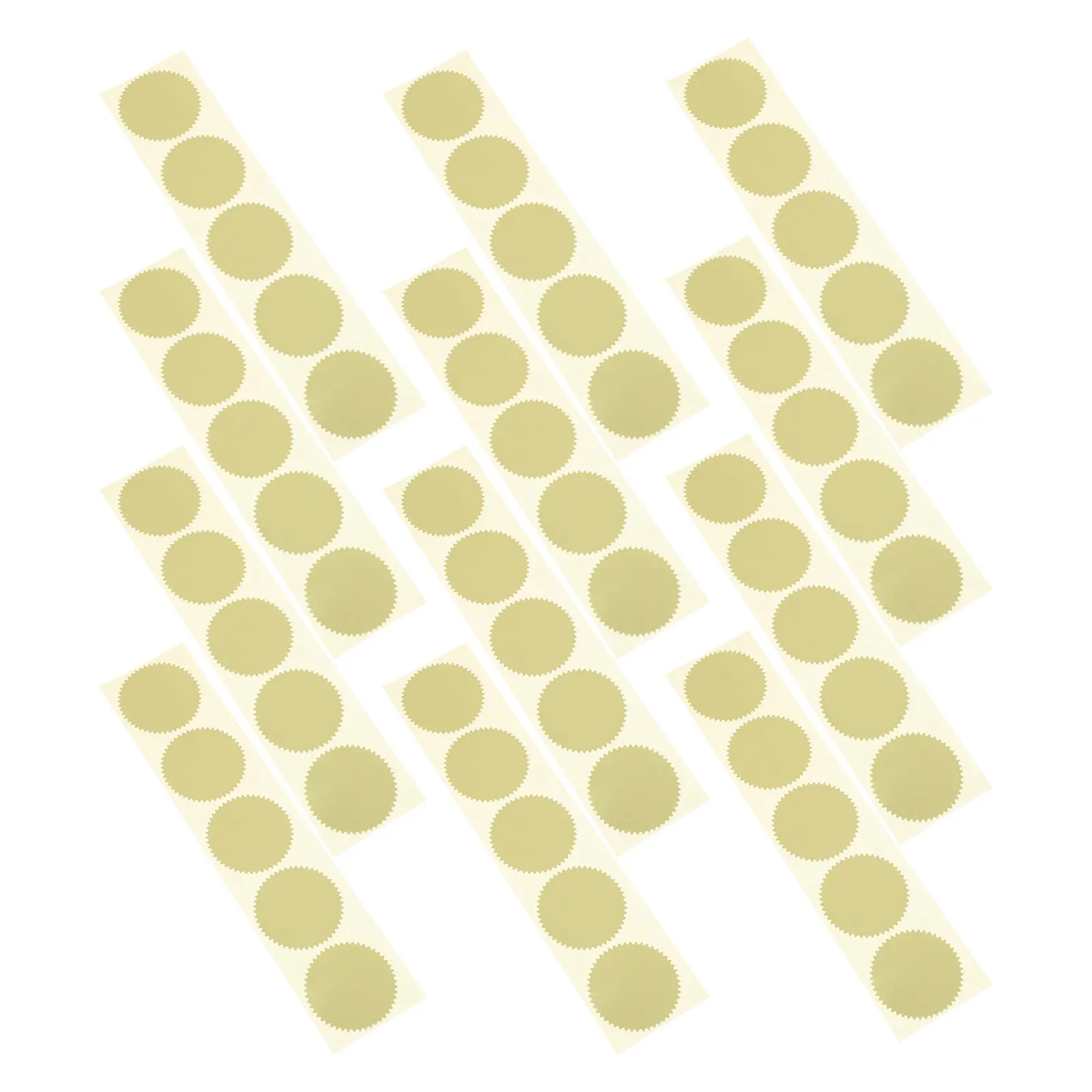 

100Pcs Gear Shape Seal Label Stickers Foil Paper for Envelope Seal Certificate Document Stamp DIY Decorative Craft