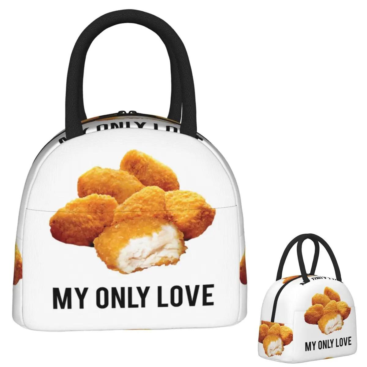 

Куриные наггетсы My Only Love Сумки для обеда Изолированная коробка для бенто Водонепроницаемая сумка для обеда Сумки для пикника Сумка-холодильник для женщин и детей Путешествия