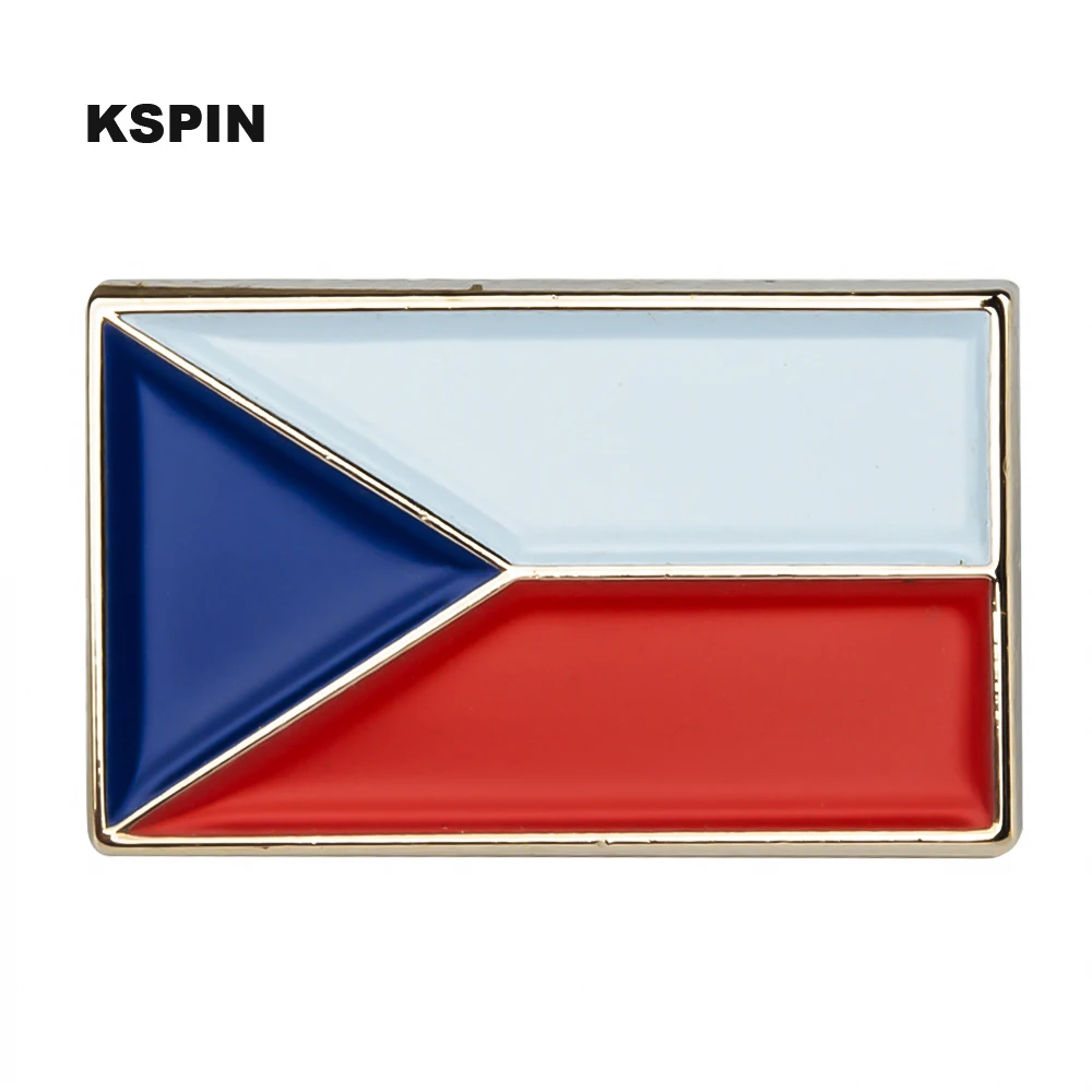 Czech Rep Flag Laple Pin Badge Brooch