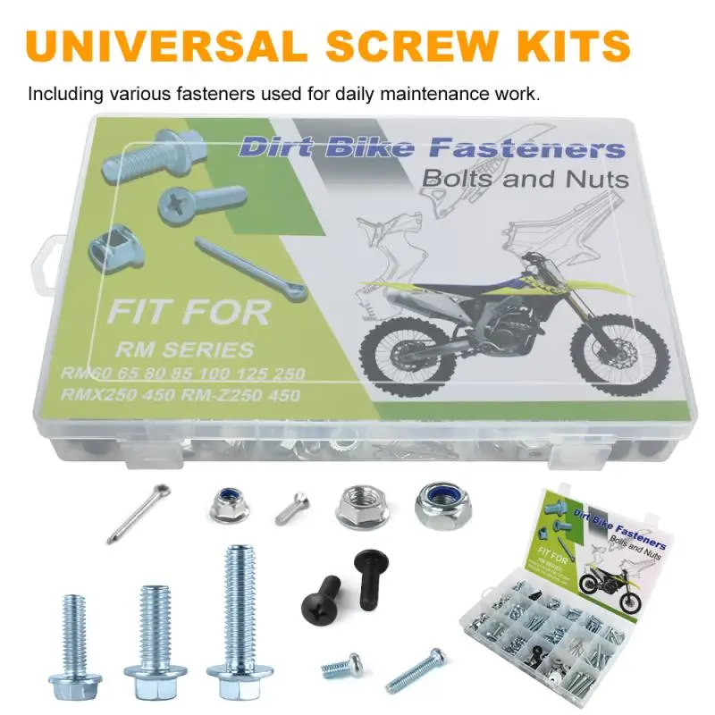AliExpress Xracingmoto Dirt Bike Plastic Frame Fender Body Engine Bolts Kit For Suzuki RM60/65 RM80/85 RM100 RM125 RM250 RMX250 RMX450Z RM-Z250 RM-Z450