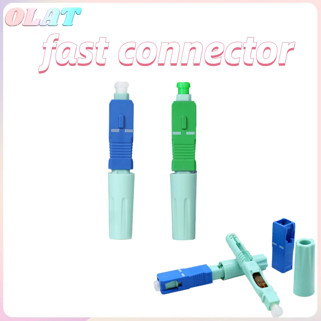 

New fiber connector SC APC SM Single-Mode Optical Connector FTTH Tool Cold Connector Tool SC UPC Fiber Optic Fast Connector