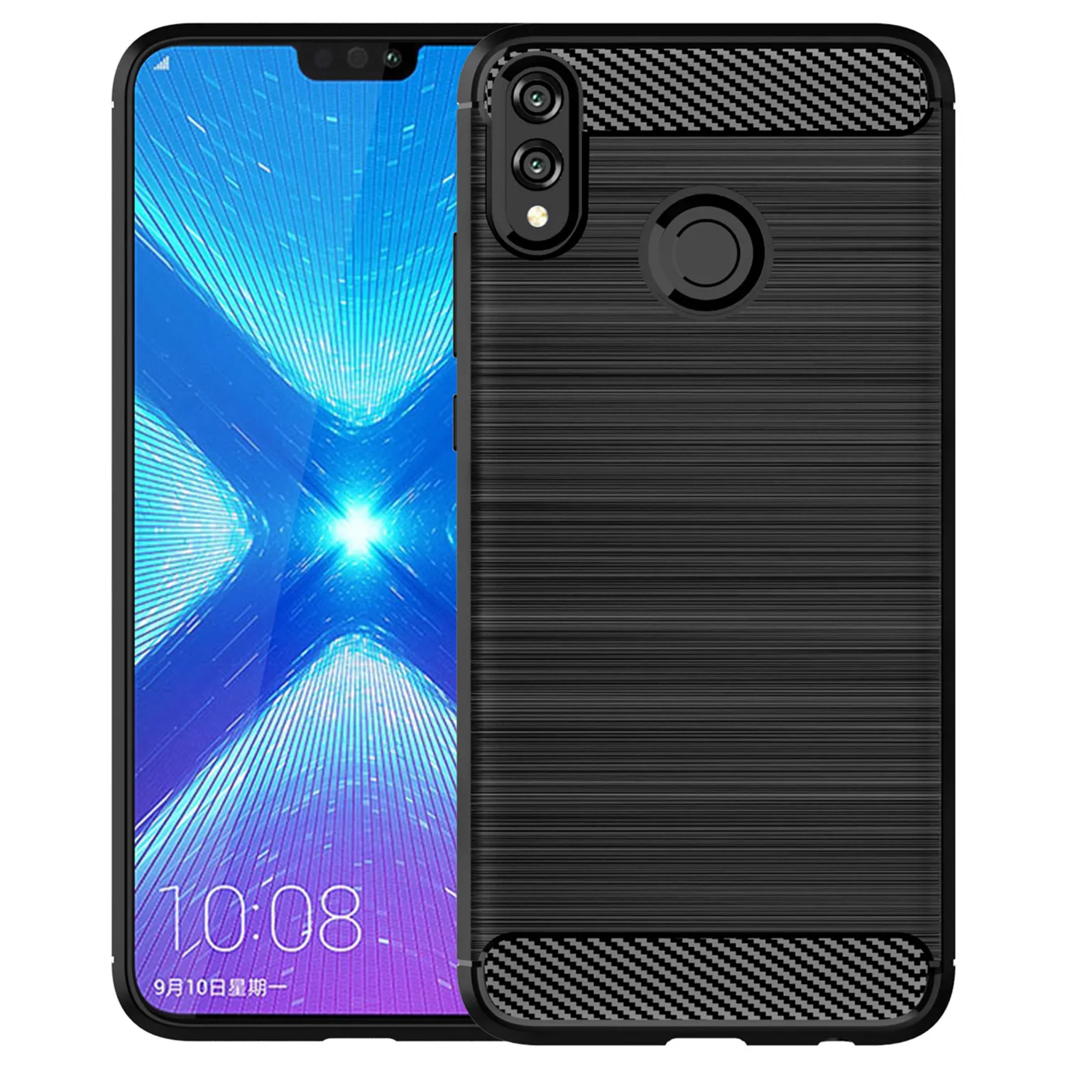 Soft Silicone Phone Cover for Honor 8X Max 8s y max Shockproof Carbon Fiber Cases for honor 8 lite 8x Luxury Matte Case