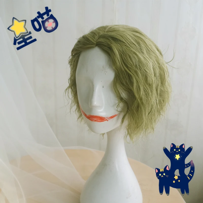 Dark Knight joker Cosplay Shoes wig Halloween Christmas Costumes Accessories Footwear for Adult COS Performance Custome Size