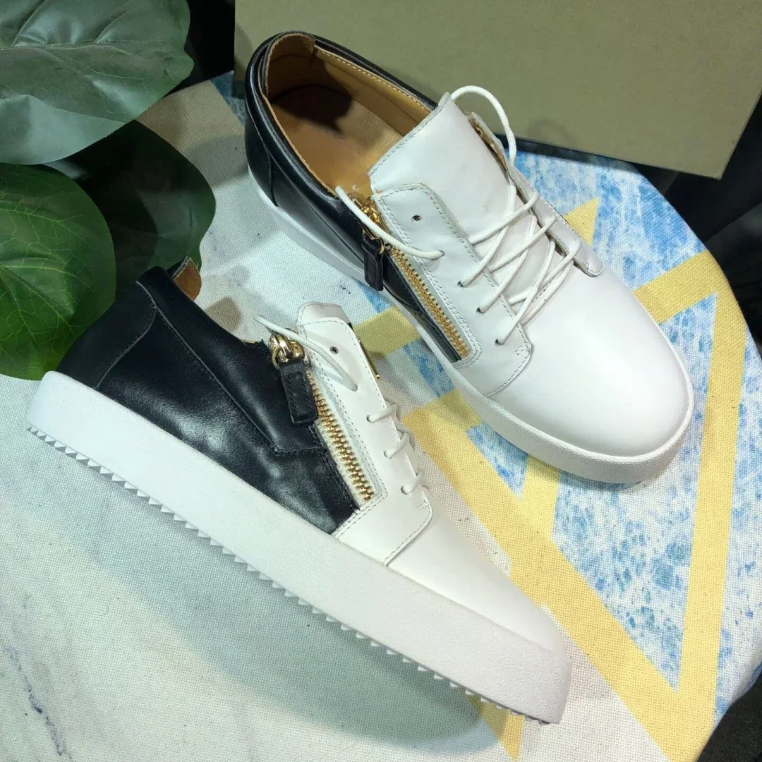 

New Fashion Casual Sneakers for Men Brand Designer Women Tennis shoes Luxury Real Leather GZ Loafers Sports shoes 35-48 G0932