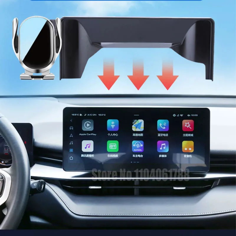 

For Great Wall Haval H6 2022 2023 2024 2025 Car Mobile Phone Holder Wireless Charging Stand GPS Navigation Bracket Special Base