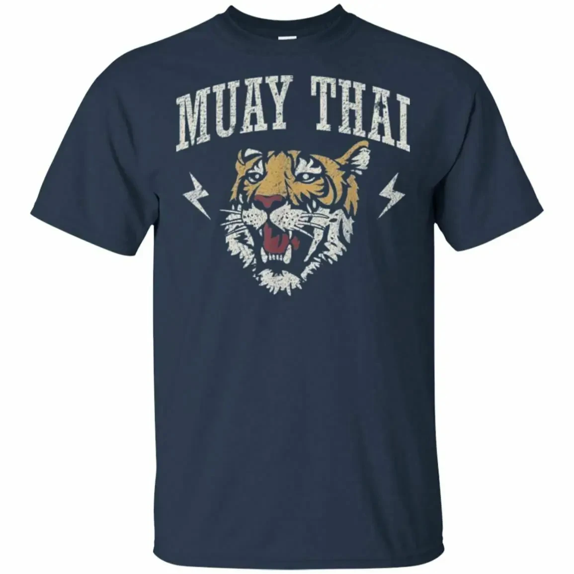 Muay Thai sztuki walki tygrys Kickboxings T-Shirt 100% bawełna O-Neck lato z krótkim rękawem Casual męska odzież męska koszulki z nadrukami