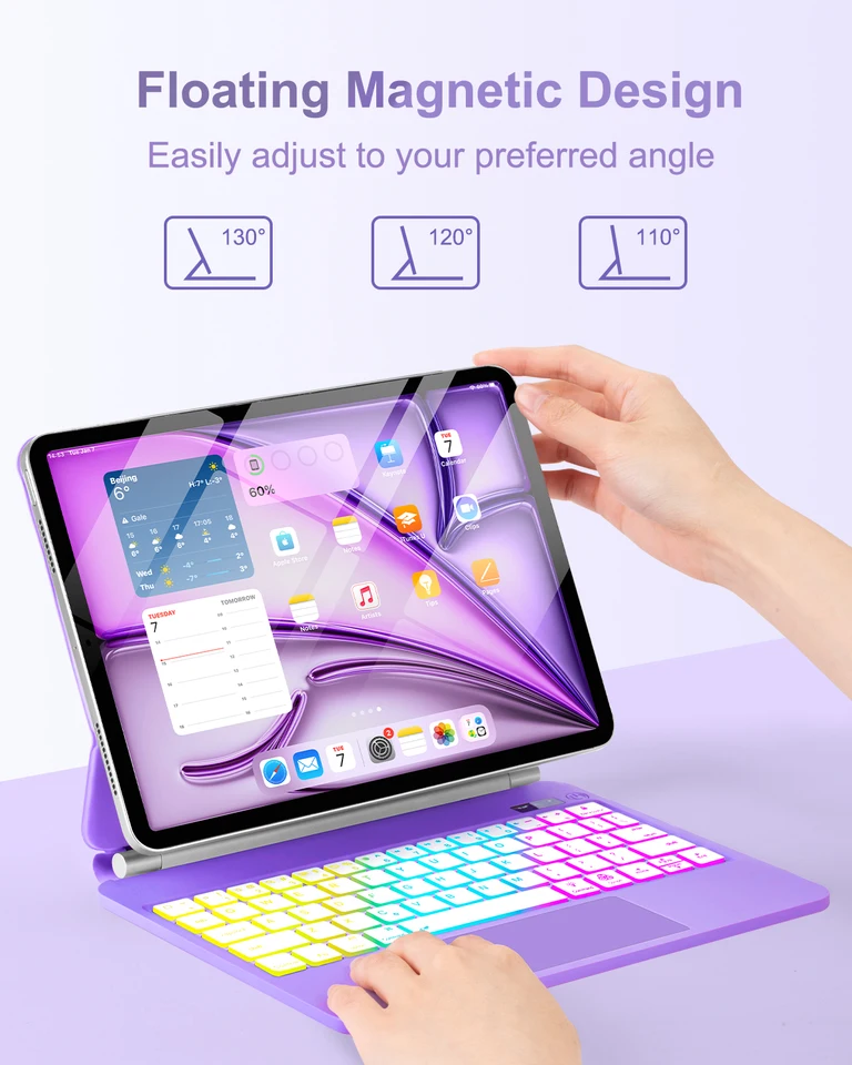 Magic Keyboard for iPad Air 13(M4 2026/ M3 2025/M2 2024) Pro 12.9