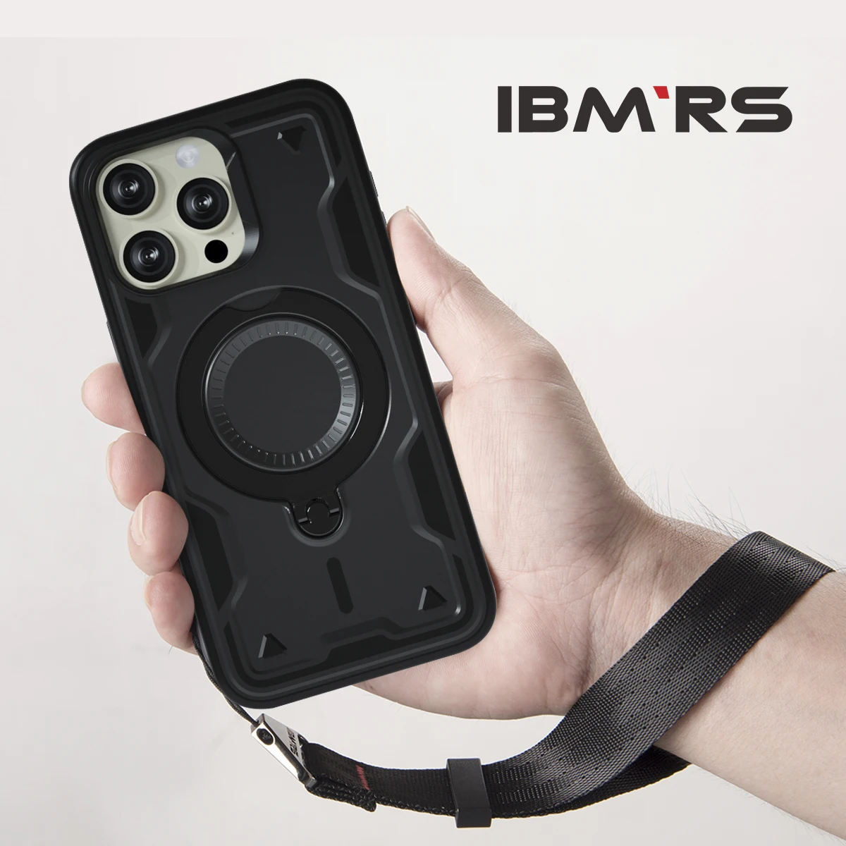 

IBMRS for iPhone 14 Pro Case Magnetic Shockproof with Stand & Strap | [6.1 Inch] Compatible Magsafe | Military Drop Tested