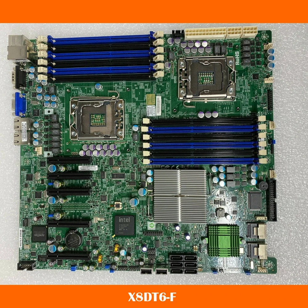 Motherboard For Supermicro X8DT6-F LGA1366 DDR3 System Mainboard Fully Tested