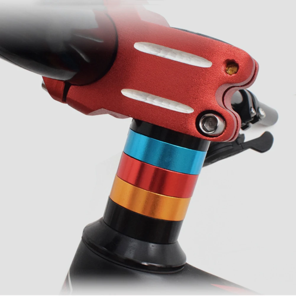 

Road Bike Headset Spacer Mountain Bicycle Ultralight Washable 1PC Cycle Handlebar Stem Black/red/ Blue/gold/silver