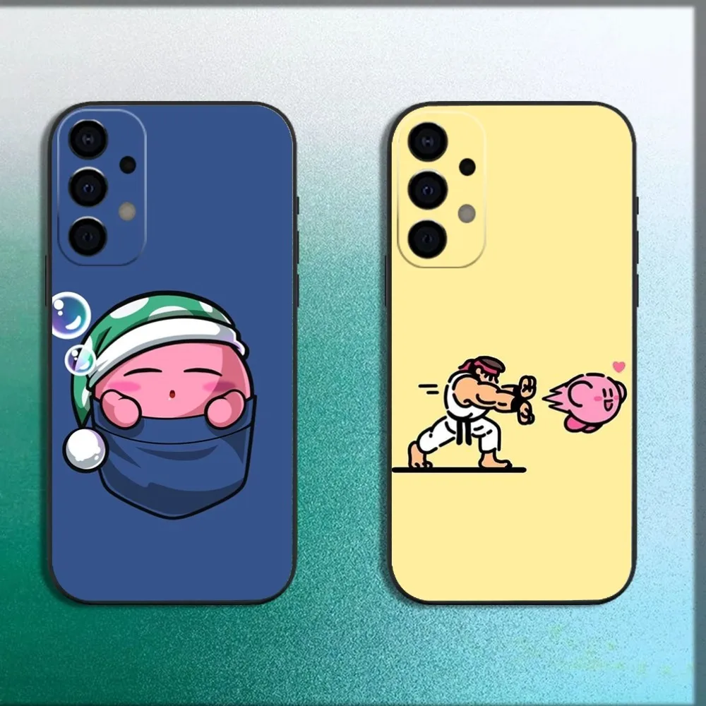 

CUTE K-Kirby GYM Phone Case For Samsung Galaxy A13,A21s,A22,A31,A32,A52,A53,A71,A80,A91 Soft Black Cover