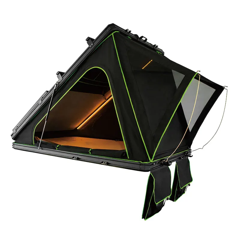 Pop up Hardtop Shell Roof Tent Top Hardshell Aluminium Triangle Rooftop Tent Hard Shell Roof Top Tent for Camping Sale