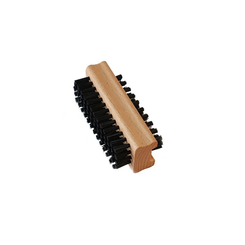 1Pc Double Sides Nail Cleaning Brush Wood Handle Nail Art Scrubbing Brush Portable Remove Dust Tool