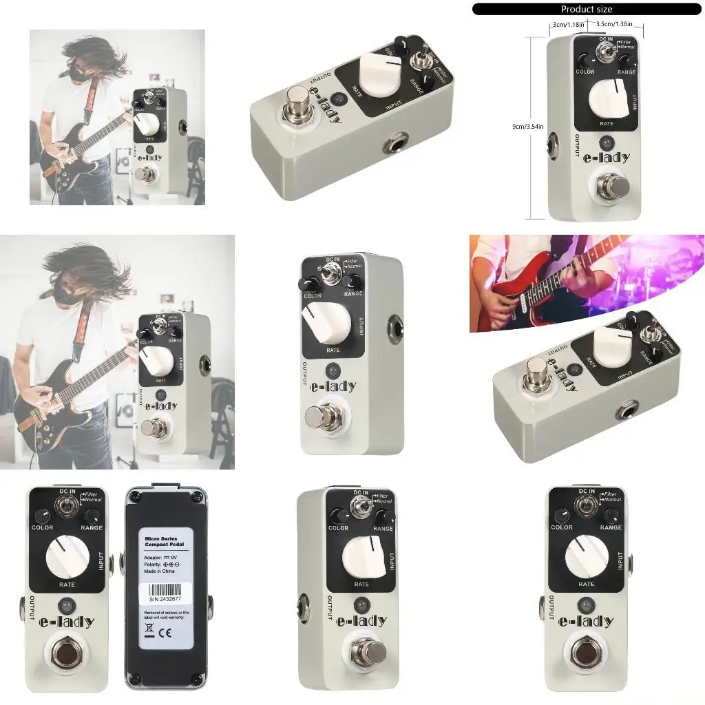 31BE Classical Analog Flanger and True Bypass Electric Guitar Effect Pedal Adjustable
