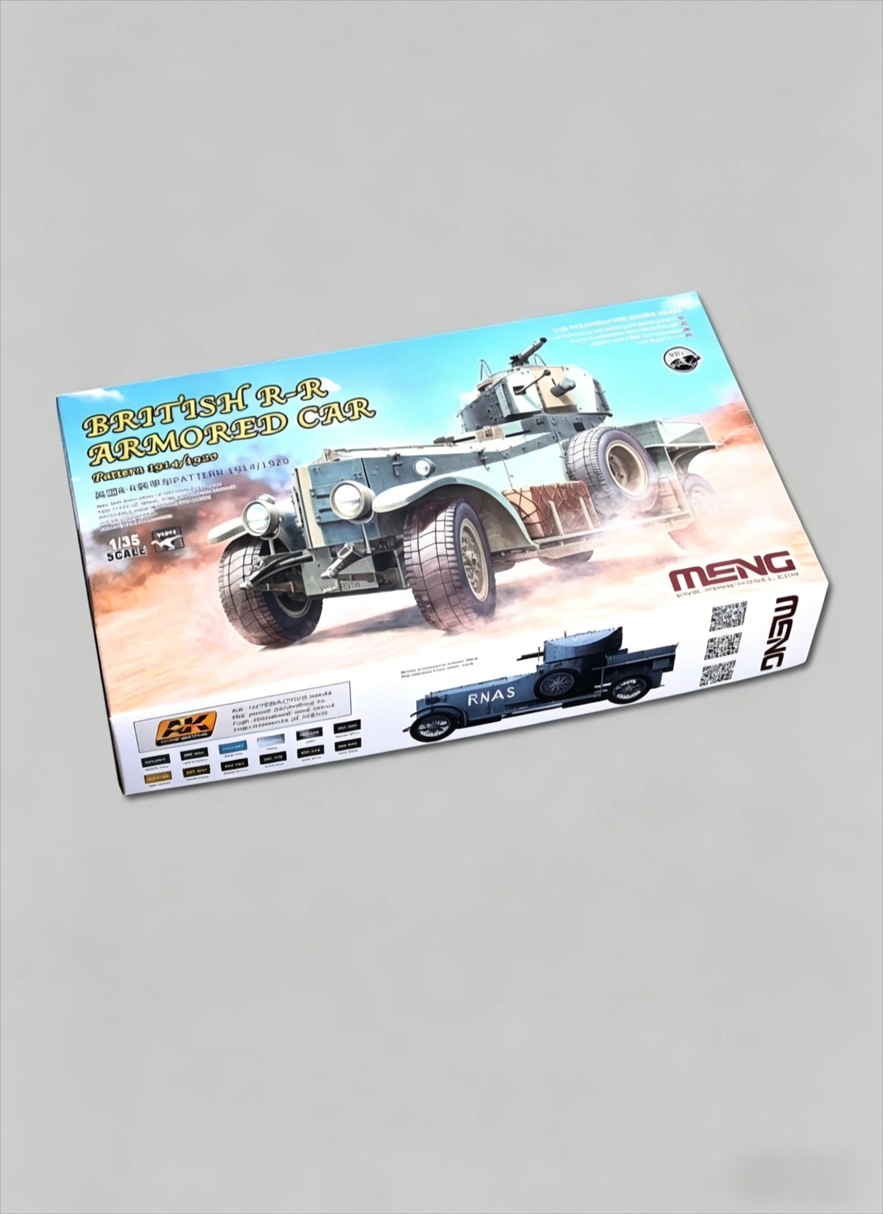 

MENG VS-010 British RR Armored Car Pattern 1914/1920 Plastic Scale Model Kit 1/35 scale