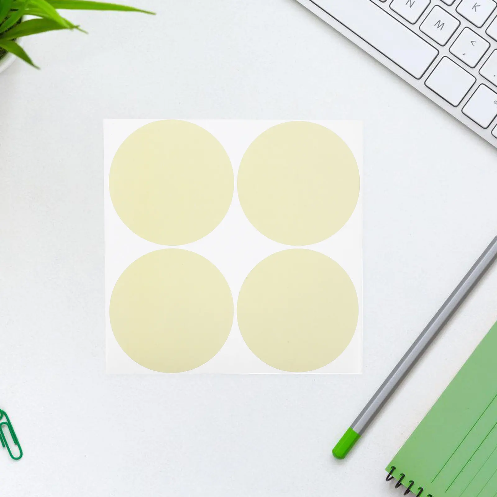 200Pcs Removable Round Dot Stickers Blank Writable Self Adhesive Labels No Residue Strong Hold Large Visible for Office