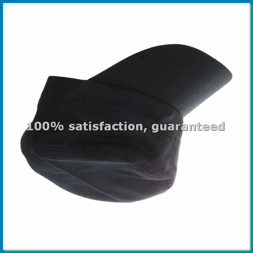 Stylish Plain Cap Patrol Cap Hat Adjustable（Black）-ABFB