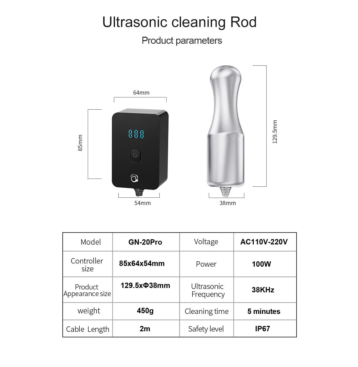 Ultrasone Reiniger Voor De Mond Van Een Kunstgebit, Draagbare Sieraden Horlogebrillenreinigingsmachine, Fruitgroente Ultra Sonische Wasmachine