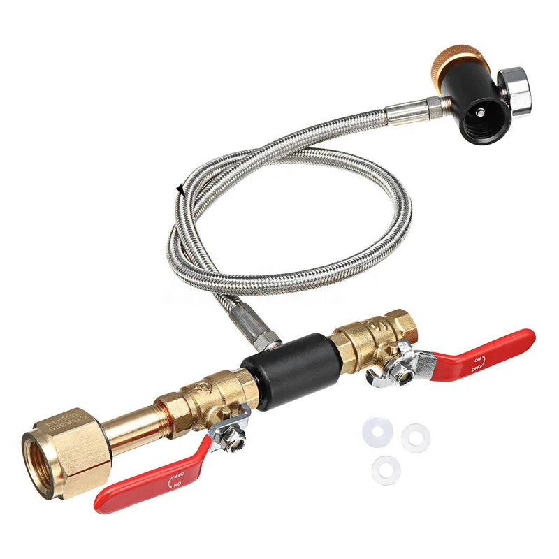 

G1/2 CO2 Cylinder Refill Adapter Hose, CO2 Refill Station Connector Kit for Filling Soda Maker for Tank