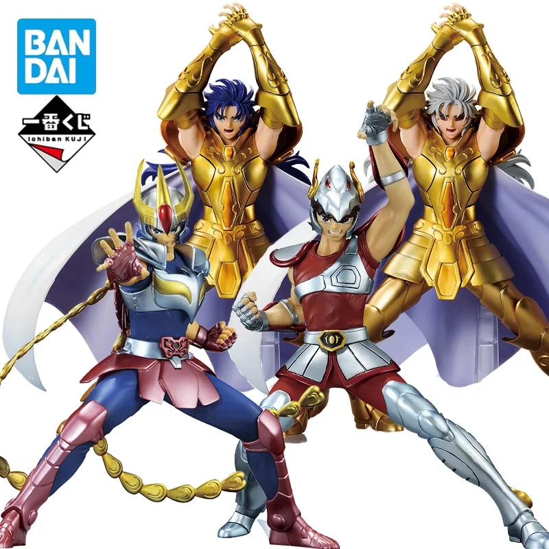 Original Bandai Ichiban Kuji Saint Seiya Gold Saint Seiya Action Anime Figure PVC Collectible Model Doll Statuette Ornament Gift