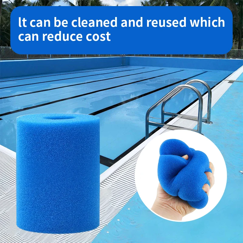 For Intex Type I/II/SI/H/A/B Washable Swimming Pool Filter Sponge Reusable Foam Cleaner Tub Filter Cartridge Garden Accessories