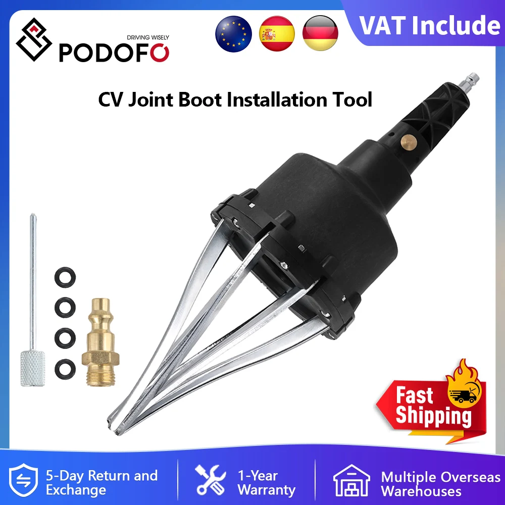 Podofo CV Joint Boot strumento di installazione CV Boot Spreader Expander strumento pneumatico per assemblaggio pneumatico per tutti i veicoli universali