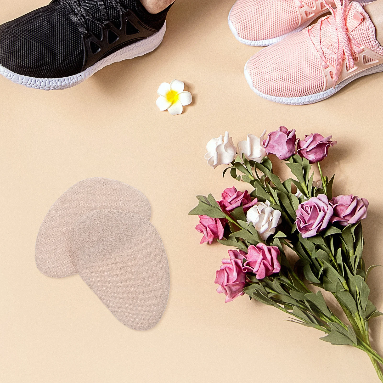 6Pcs Forefoot Insole Pads High Heel Cushion Light Grey Gel Shoe Mats Non-Slip Protective Comfortable Pads Forefoot Cushion Heels