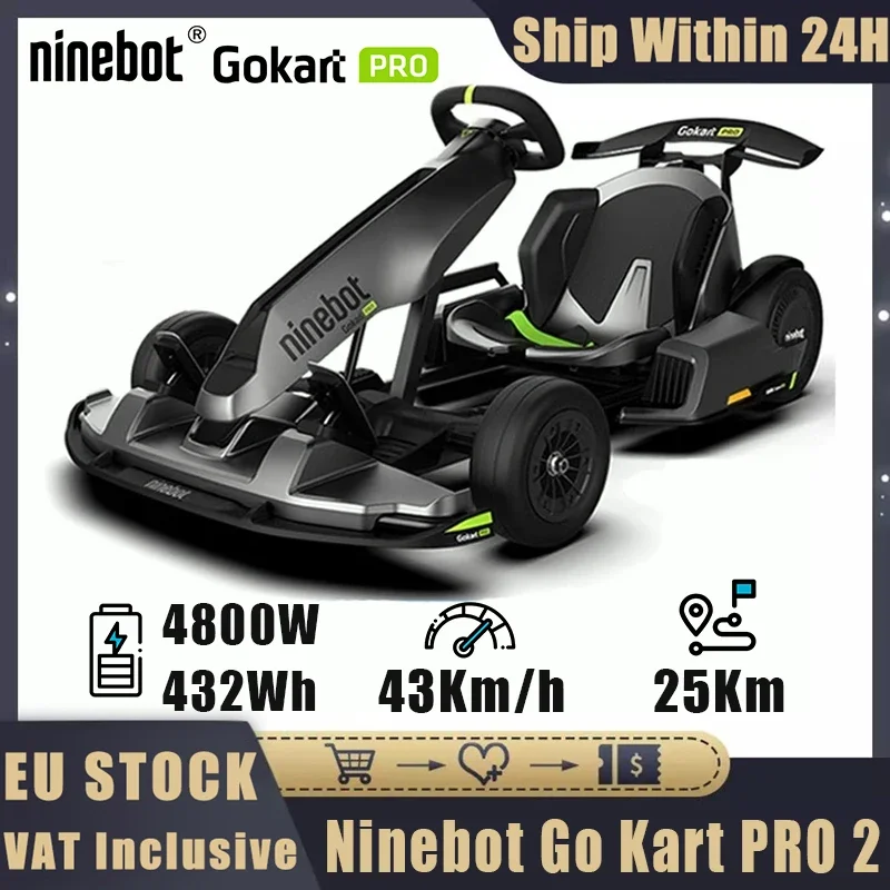 EU Stock Original Ninebot By Segway GoKart PRO 2 Self Balance Scooter Battery 432wh Top Speed 43 Km/H Upgraded Version