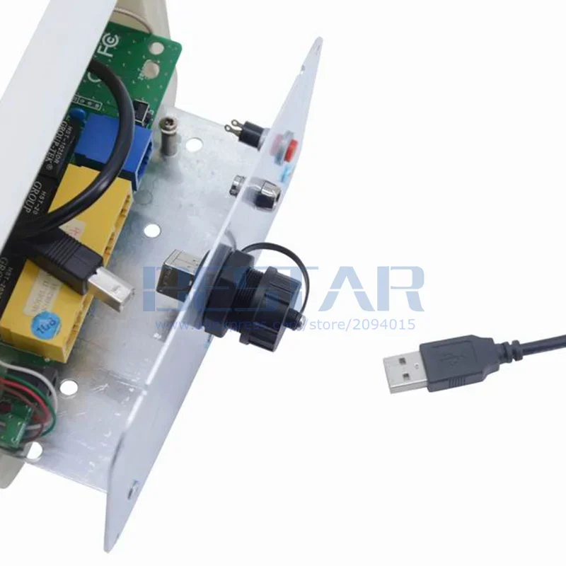 Enchufe impermeable USB 2,0 Industrial tipo A hembra a tipo B hembra M20 M25 adaptador de escaneo de impresión conector con tapa a prueba de polvo
