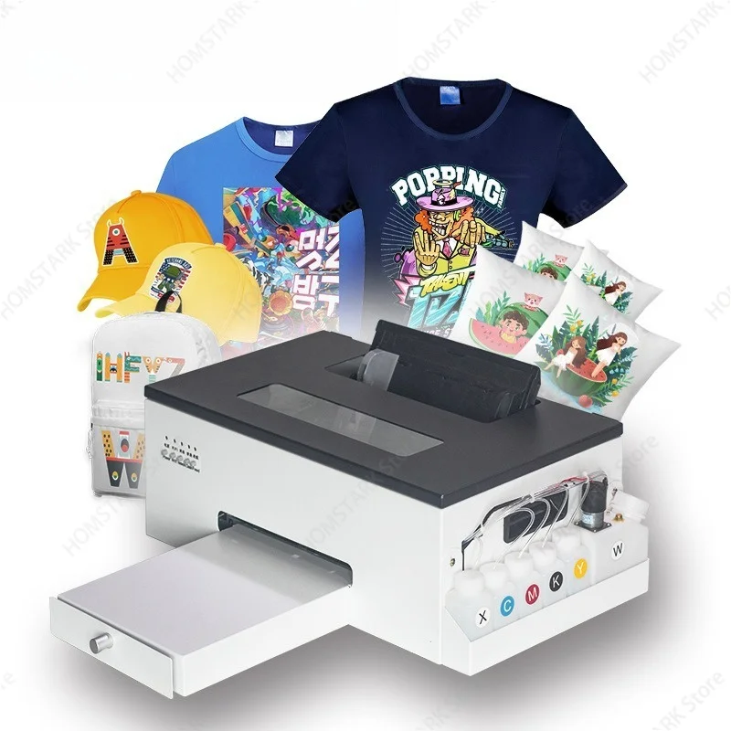 White Ink Heat Transfer Printer Digital Textile Printing Equipment for T‑Shirt Garment DIY Custom Apparel Pattern Making Work