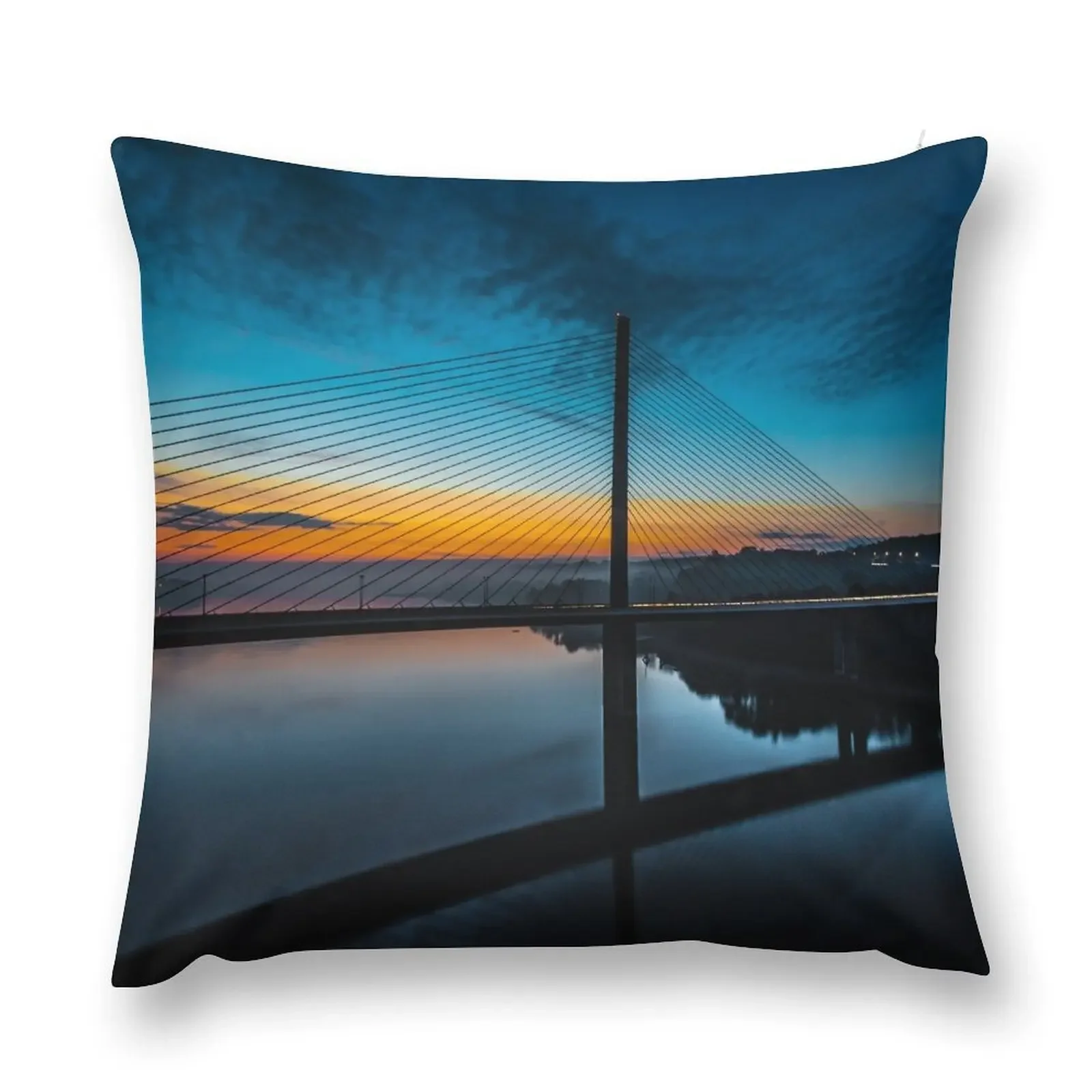 

Pont De L'Iroise Throw Pillow Christmas Pillow Cases Sofa Cover Elastic Cover For Sofa pillow