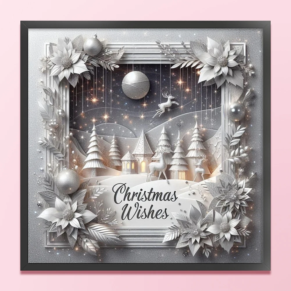 

Рождественский набор для вышивки крестом 40x40 см, набор для вышивки «сделай сам», 11CT, домашний декор