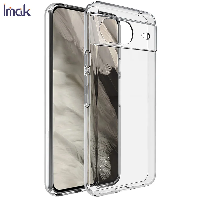 Para google pixel 8 caso imak ultra fino macio claro capa traseira casos de telefone funda para google pixel 8 protetor чехол