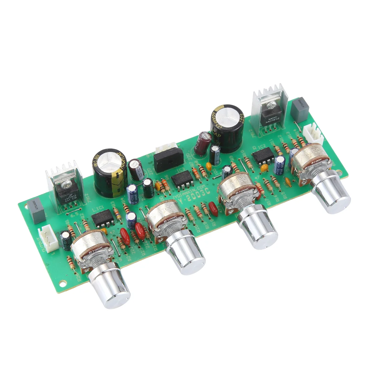 SMIEA 12V NE4558 HIFI Preamp Tone Board Bass Treble Volume Control Pre-Amplifier Board