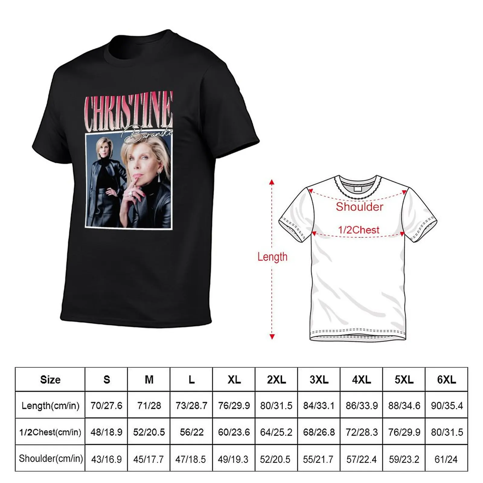 Christine Baranski T-Shirt Short sleeve tee graphic tee shirt kawaii clothes football t shirt oversized t shirt men