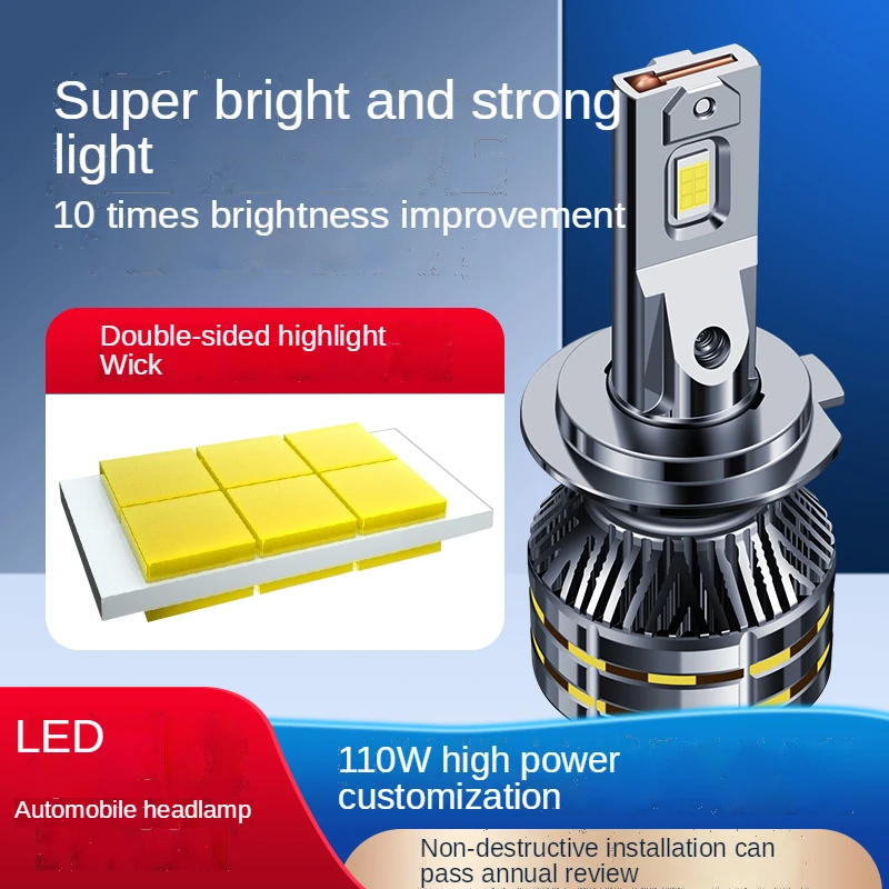 2X H11 Led Car Headlight Bulbs H4 H7 H8 9005 HB3 9006 HB4 HS1 9012 Hi/Lo Lamp 6000k 12V 110W 28000LM Auto Canbus Fog Lamp