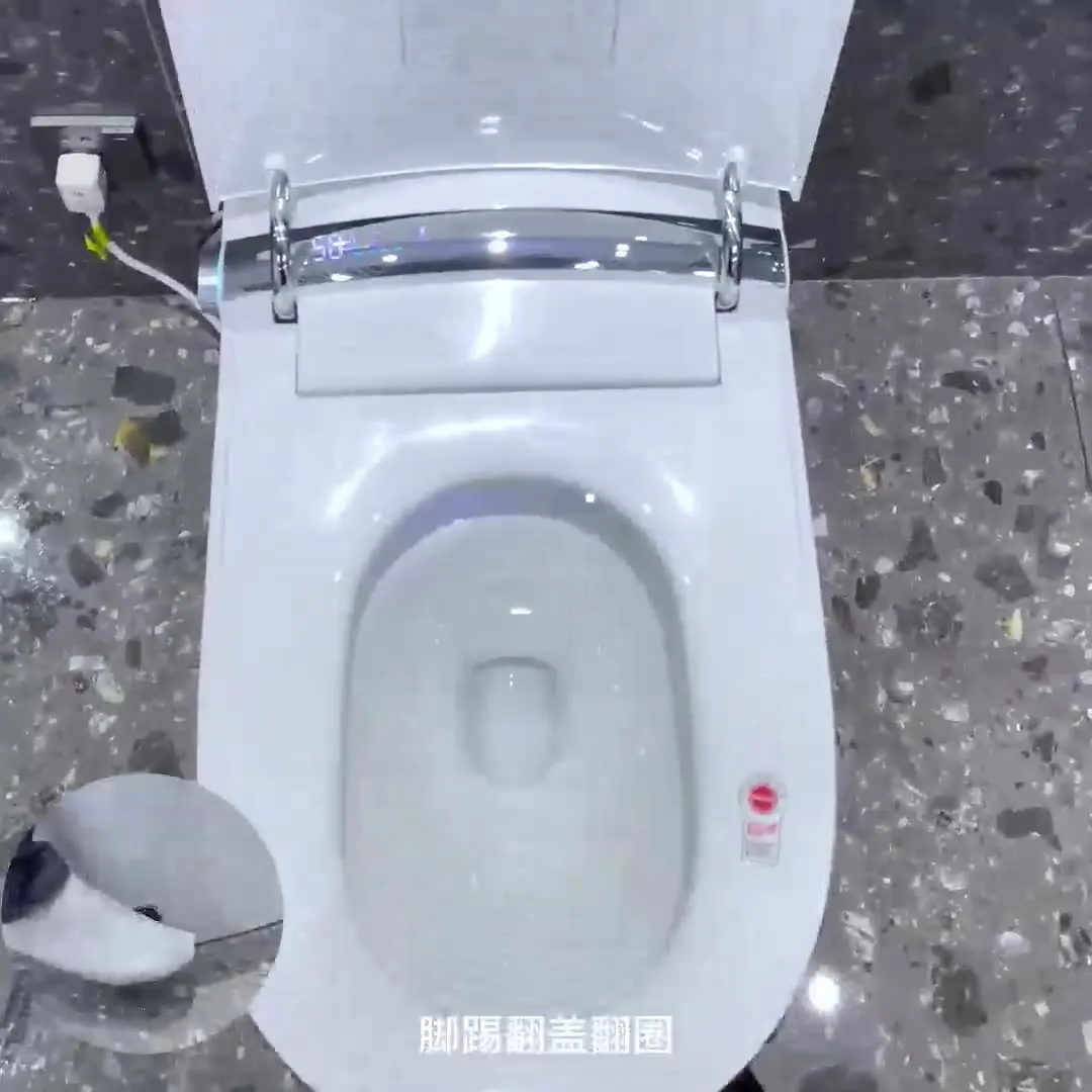 Cross-border Smart Toilet Fully Automatic Household Foam Shield Without Water Pressure Limit Integrated Electric Smart Toilet