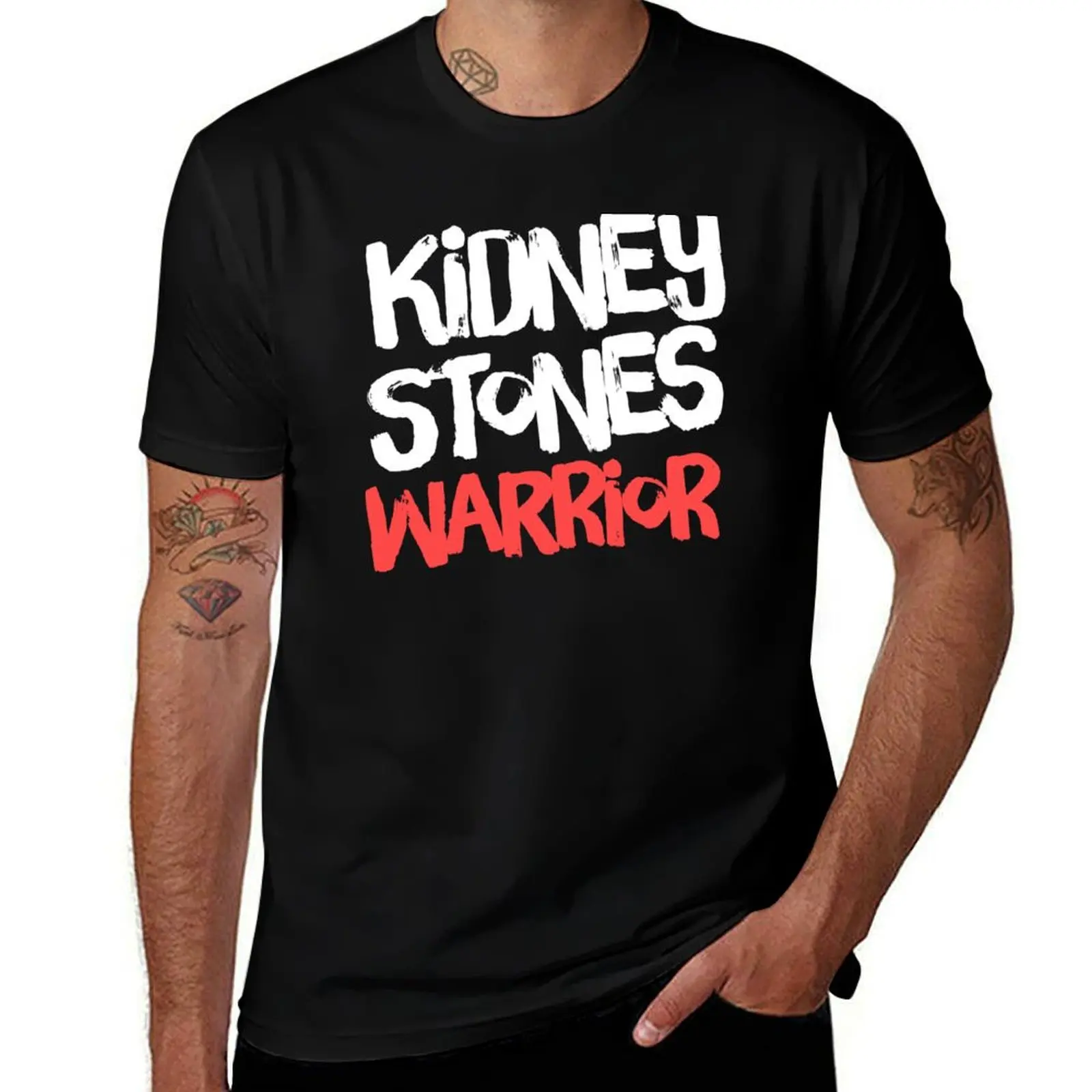

Kidney Stones Warrior Survivor Gift T-Shirt t shirts for man cotton funny cotton t shirt pack