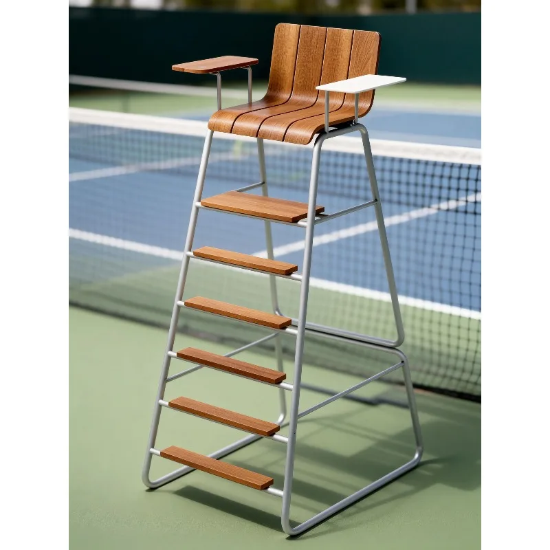 Outdoor stainless steel tennis badminton volleyball referee chair movable