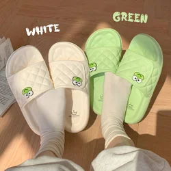 Cute Sanrio Soft-Soled Slippers Cartoon Keroppi Kuromi Cinnamoroll Home Indoor Eva Trampling Female Summer Sandals And Slippers