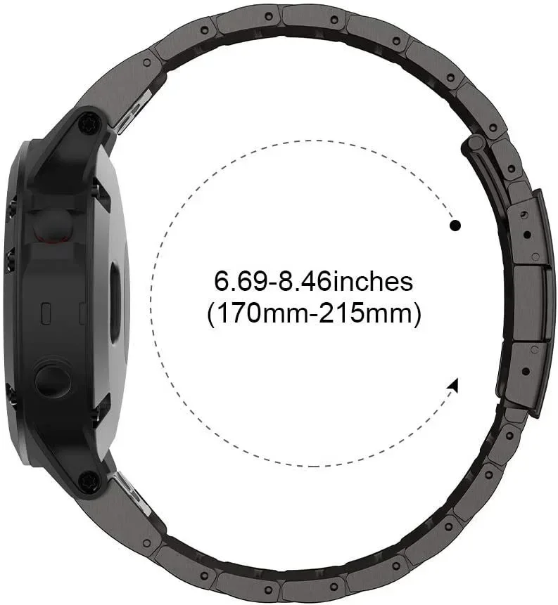 22mm 26mm Titanium Alloy Strap For Garmin Fenix 7X 5/5X/5XPlus/6/6X Enduro Metal Wristband Instinct1/2/955 Watch Band Bracelet image 2