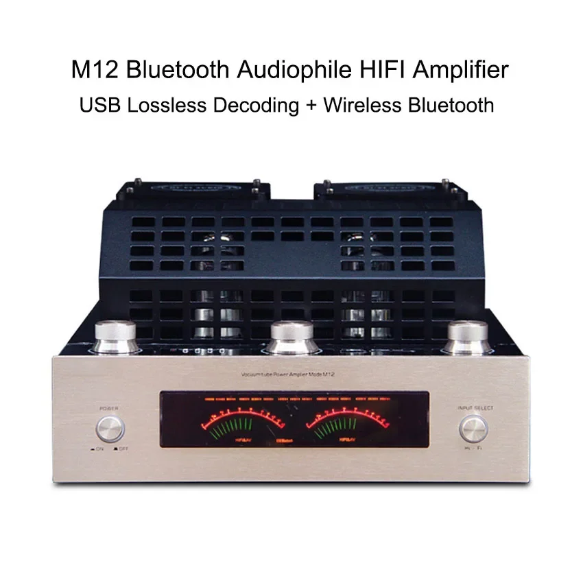 Home Theater 220V110V 160W Hifi Tube Amplifier High Power Fever Power Amplifier Pre-stage Audio Speaker Bluetooth USB Amplifier