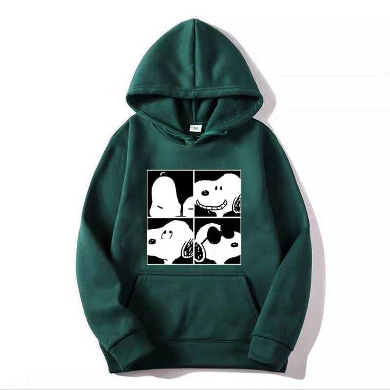 Autumn/Winter 2025 Men\'s Cartoon Anime Snoopy Hoodie Women\'s Street Leisure Sports Couple Fashion Sweatshirt