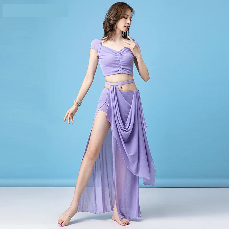 ملابس تدريب الرقص الشرقي للنساء ، تنورة شبكية مثيرة للإناث ، مقاس كبير ، ملابس شرقية للمبتدئين ، ملابس رقص شرقي ،