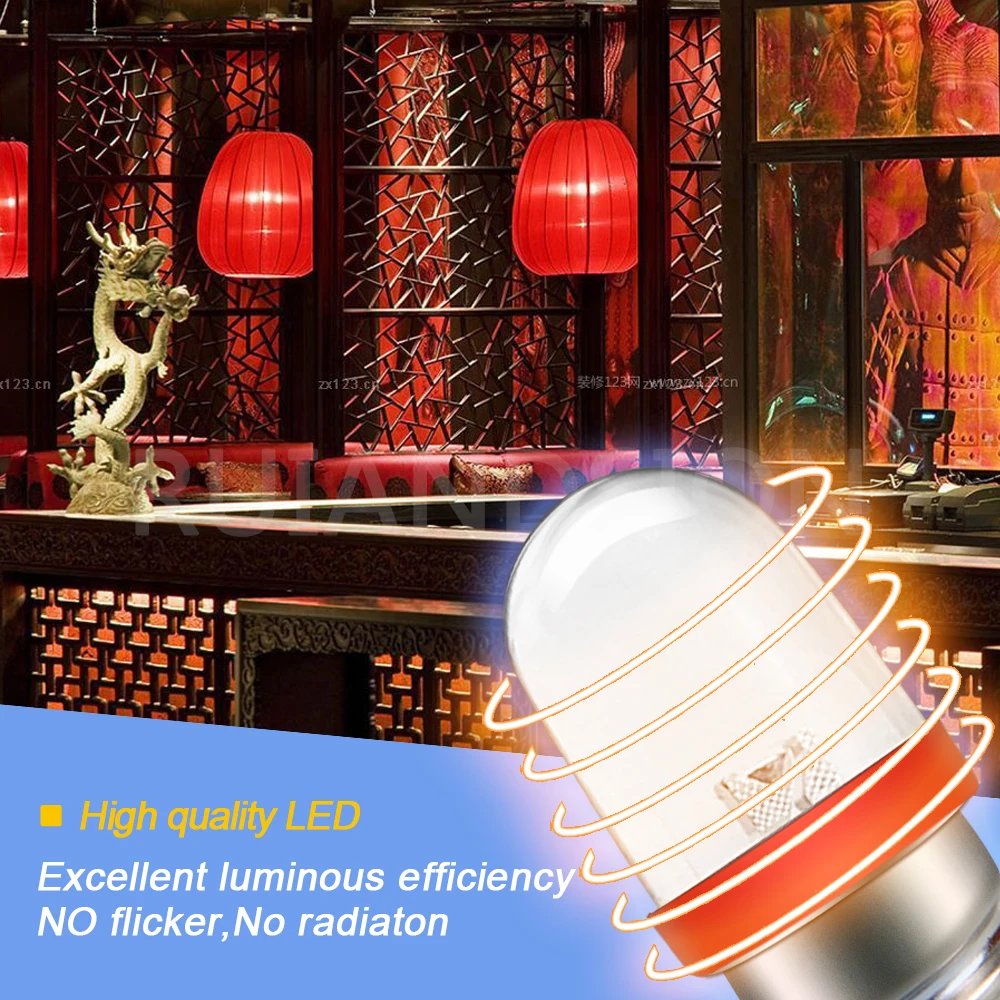 Ruiandsion E10 Mini Screw LED Indicator Bulb 220-240V for Marine Industrial Machinery Signal Lamp White Red Green Blue WarmWhite - view 3