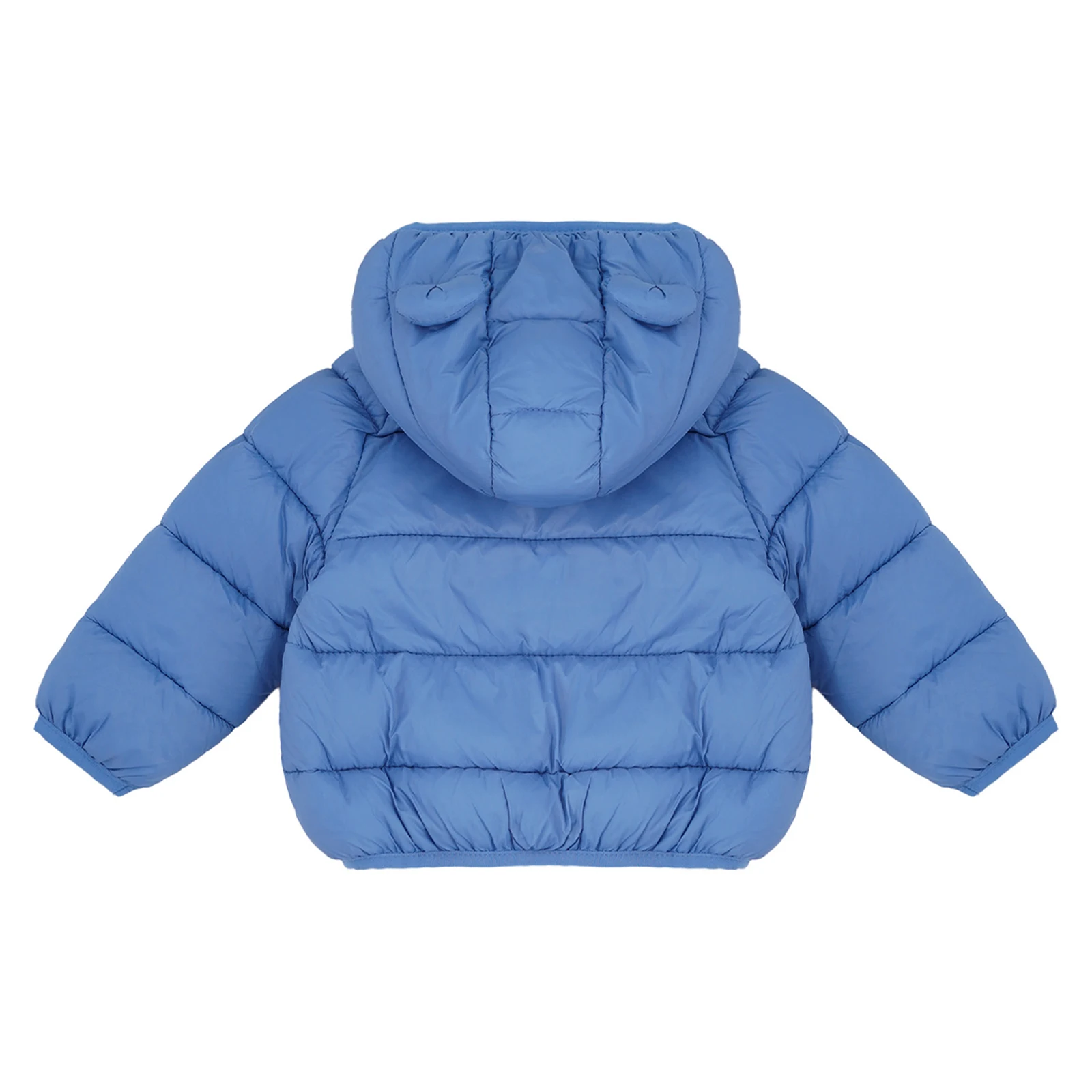 أطفال بنين بنات شتاء دافئ مقنعين أسفل سترة مبطن ملابس خارجية طويلة الأكمام آذان الدب سستة يندبروف معطف منتفخ خفيف الوزن