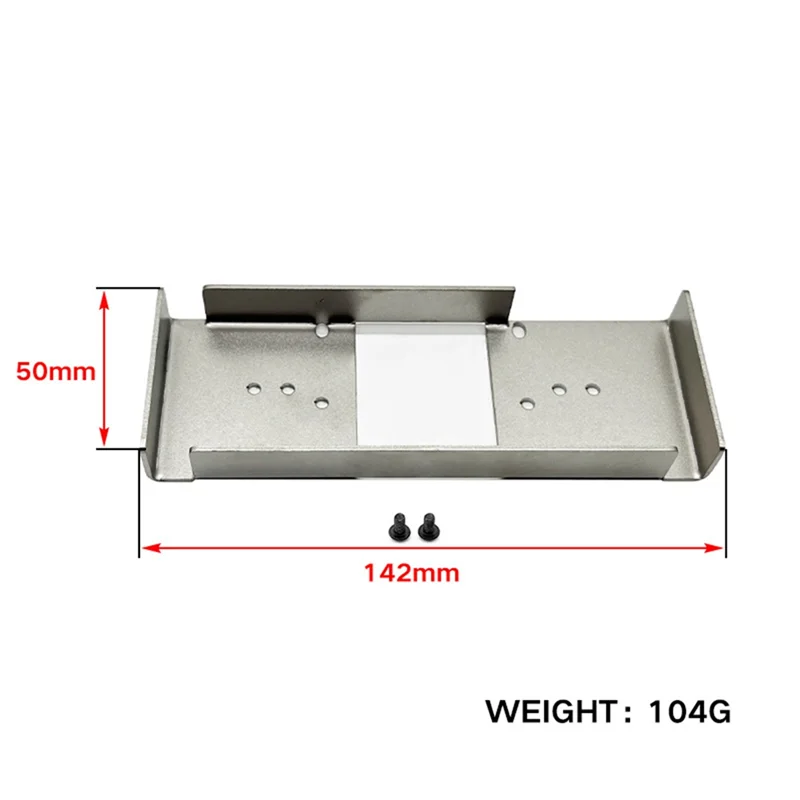 

NEW Metal Stainless Steel Second Floor Plate Battery Mount Plate for Tamiya 1/14 RC Truck Tractor Car Upgrades Parts