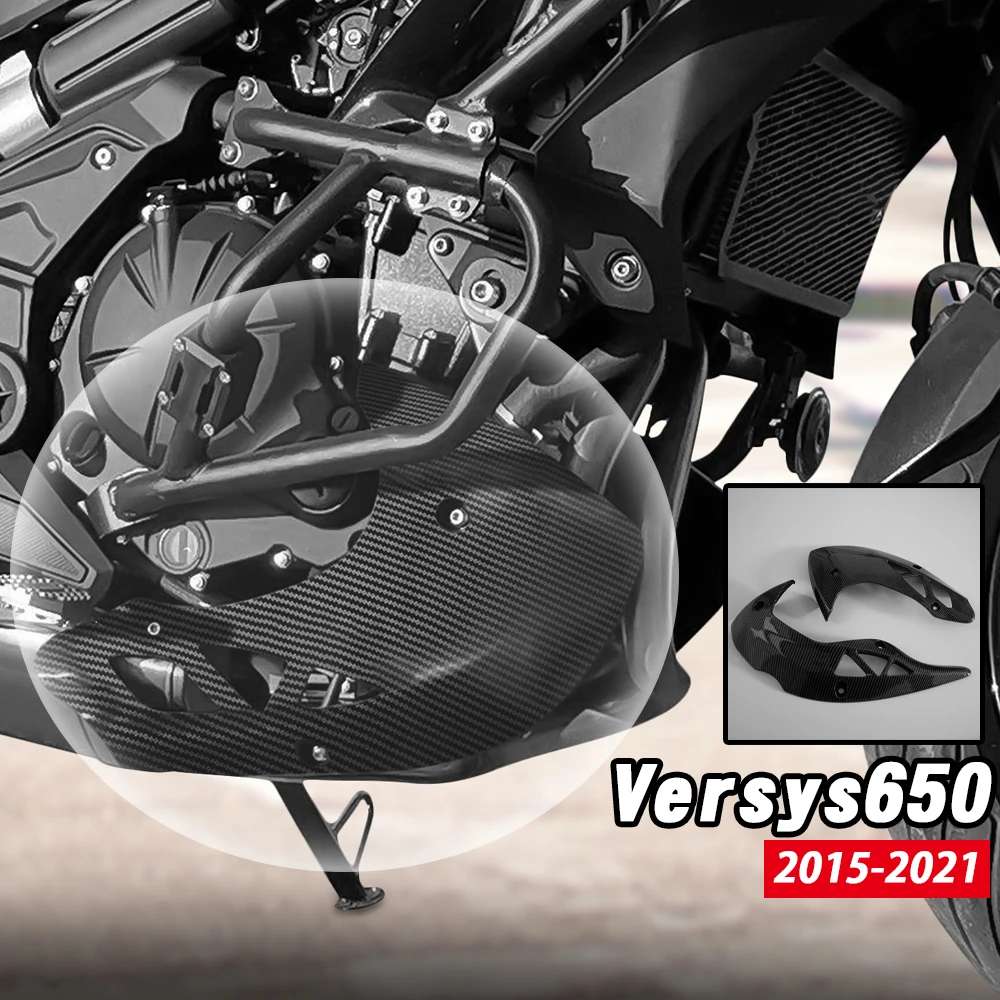 

Motorcycle Protector Guard Cover Versys 650 2019 2018 For Kawasaki Versys650 2015-2021 Engine Spoiler Belly Pan Lower Fairing